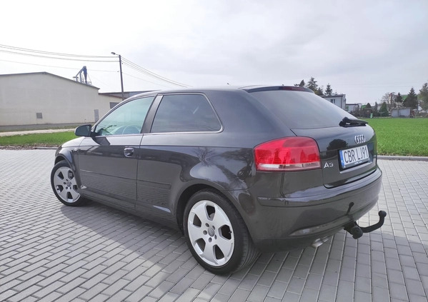 Audi A3 cena 20400 przebieg: 254422, rok produkcji 2008 z Gdańsk małe 154